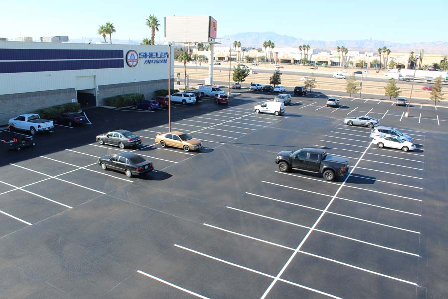 Shelby American Parking Lot Reconstruct | Sunland Asphalt