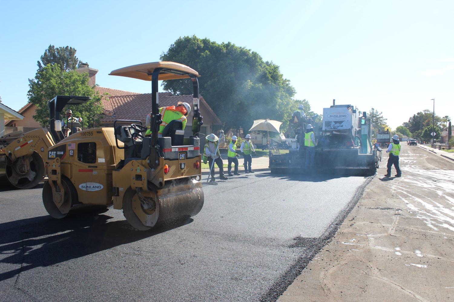 Town of Gilbert Ultra Thin Bonded Wearing Course Phase 2 Sunland Asphalt